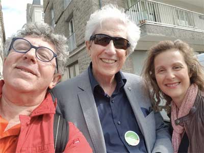 Gaston BROSSEAU avec Laurent GROSS et Laurence ADJADJ au Congrès Hypnose et Douleur 2018